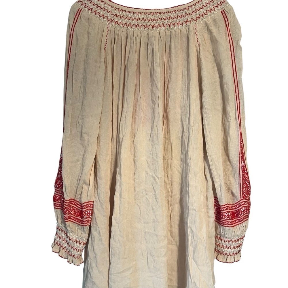 Free People Boho Embroidered Dress with Tassels - Picture 9 of 11